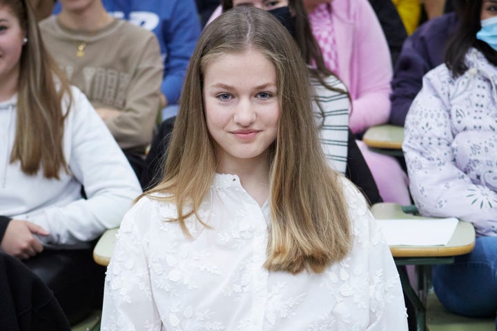 Leonor, el pasado abril en Leganés