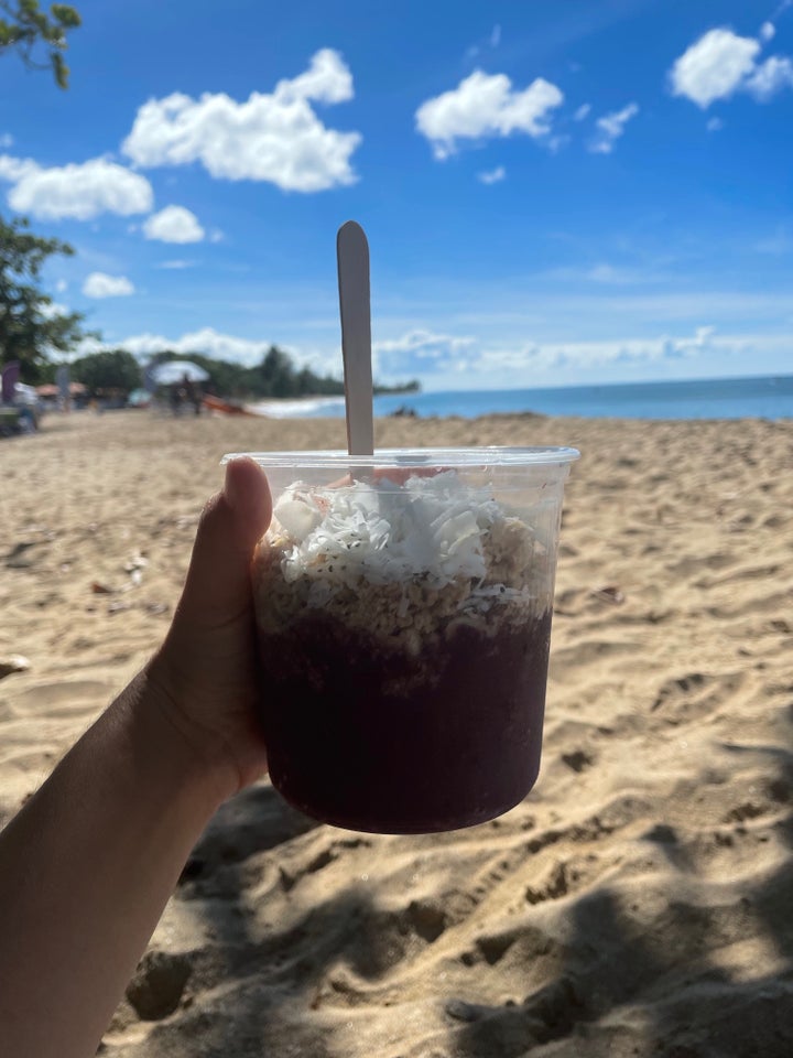 An açai bowl from Cafe 2 Go in Rincón