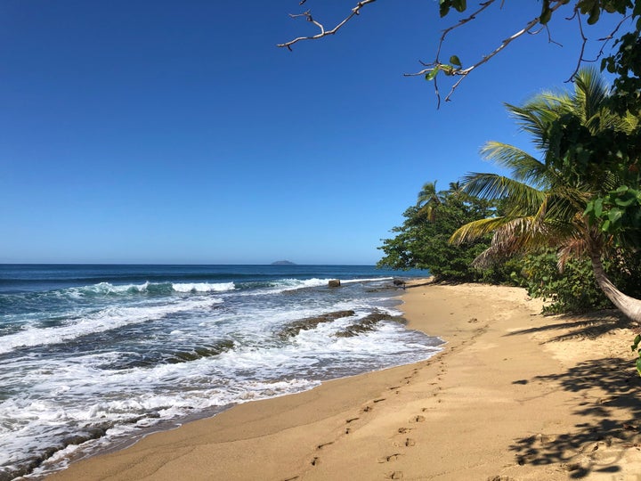 A local beach in Rincón