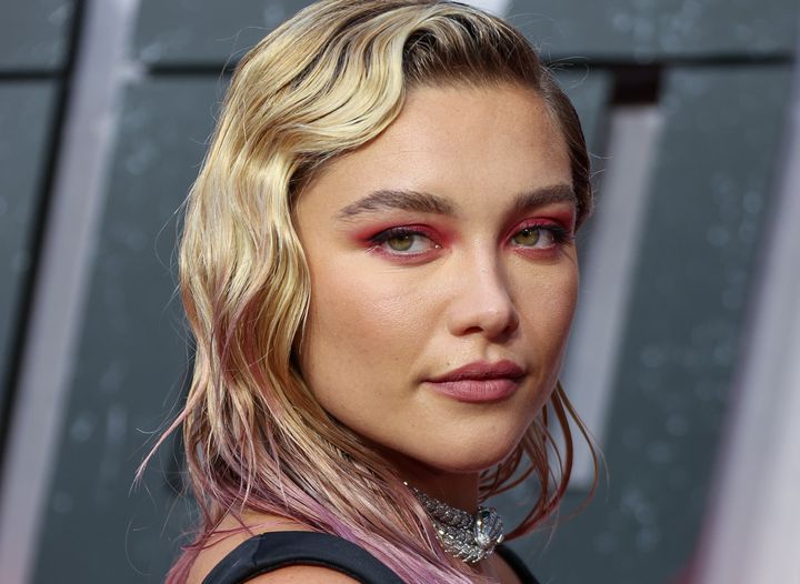 Florence Pugh attends the "Black Widow" premiere. 