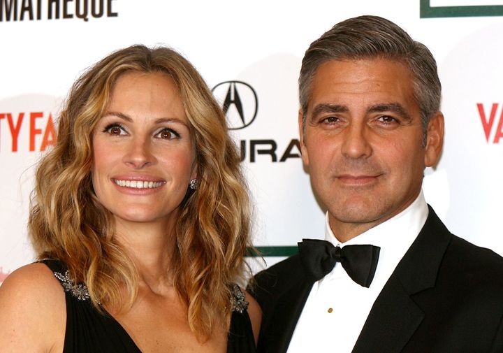 Julia Roberts and George Clooney at the 21st annual American Cinematheque Award in 2006.
