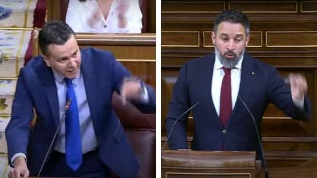 Héctor Gómez y Santiago Abascal.