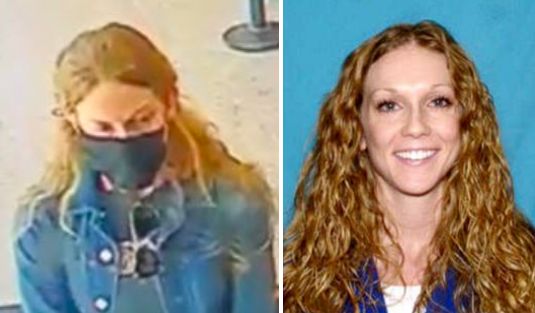 Kaitlin Armstrong, 34, is believed to have flown to Costa Rica with a fake passport in the days after Anna “Mo” Wilson's shooting death in Austin, Texas. The left image shows her in a surveillance image.