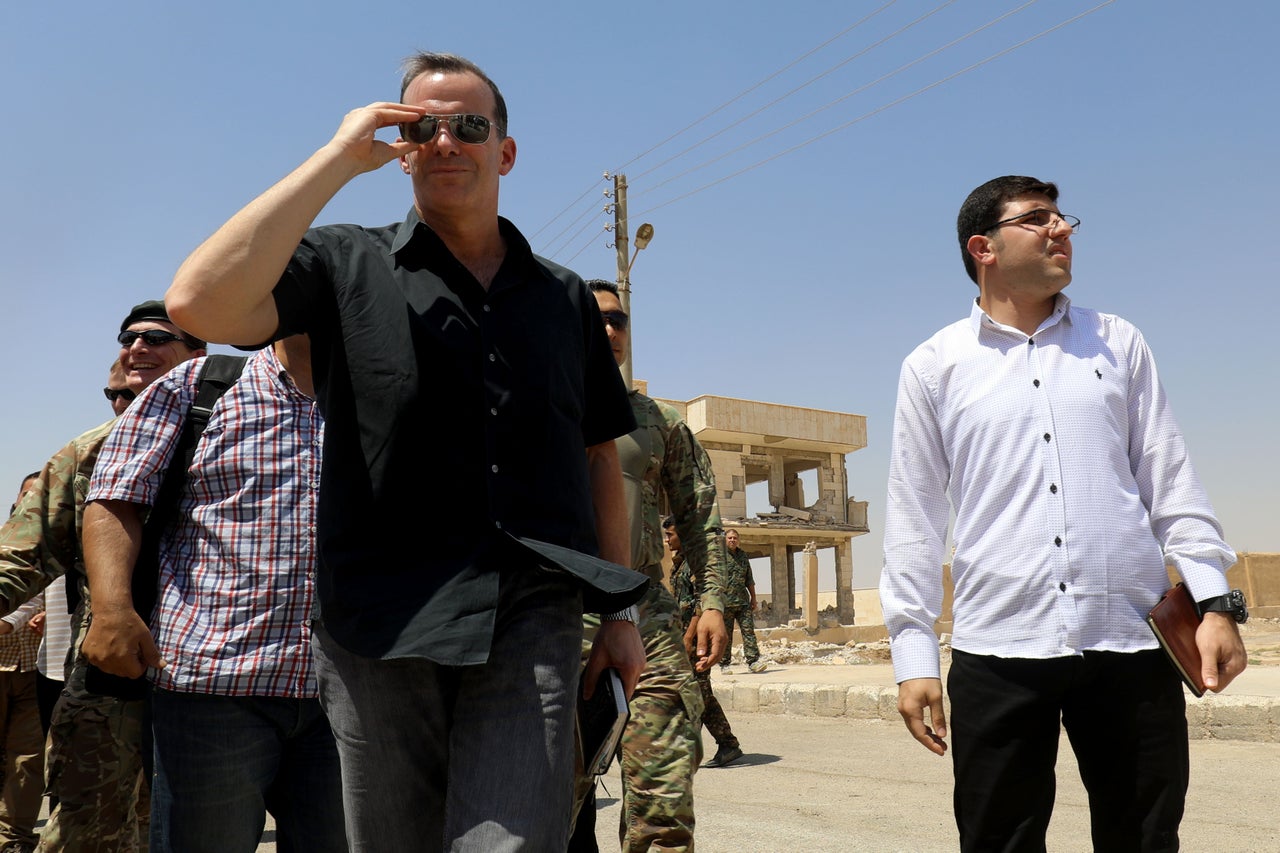 McGurk in Syria in 2017. One former official derisively called him "Lawrence of Arabia."