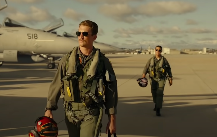 Una escena de la película 'Top Gun: Maverick'.