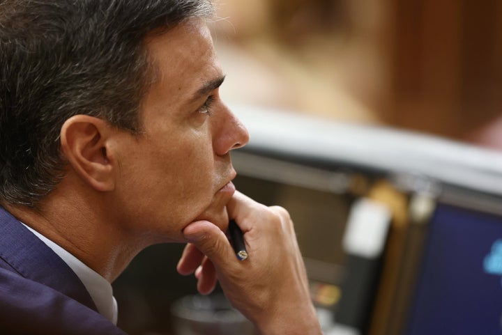 Pedro Sánchez, este jueves en el Congreso
