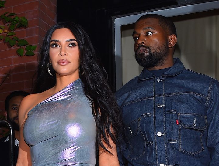 Kim Kardashian and Kanye West pictured together in 2019. 