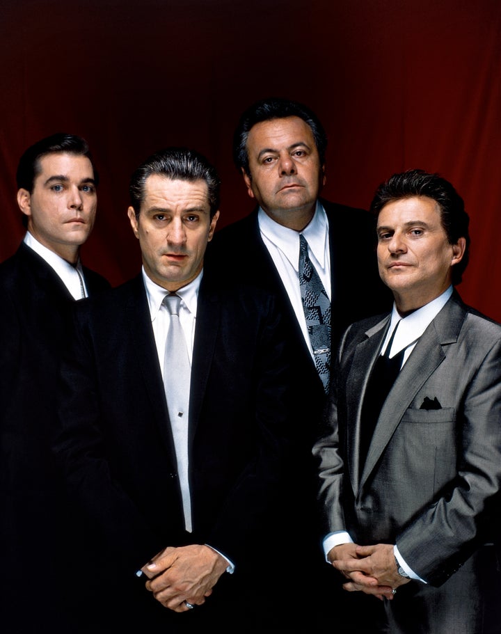 Ray Liotta is seen with his "Goodfellas" co-stars Robert De Niro, Paul Sorvino and Joe Pesci.