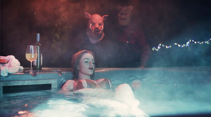 A still from the upcoming slasher film "Winnie the Pooh: Blood and Honey."