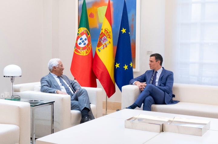 Pedro Sánchez y Antonio Costa, ayer en La Moncloa.
