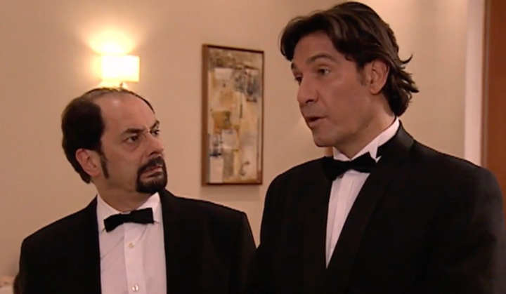 Luis Lorenzo, a la derecha, en un capítulo de 'La que se avecina'.