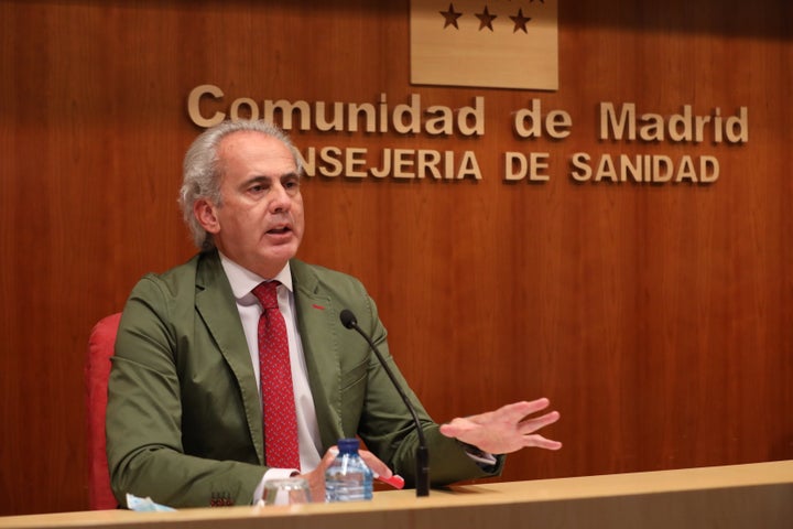 El consejero de Sanidad de la Comunidad de Madrid, Enrique Ruiz Escudero.