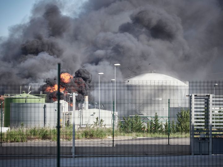Incendio en una planta de biodiesel de Calahorra (La Rioja).