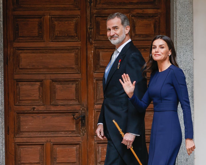 Los reyes, en la entrega del Premio Cervantes 2022.
