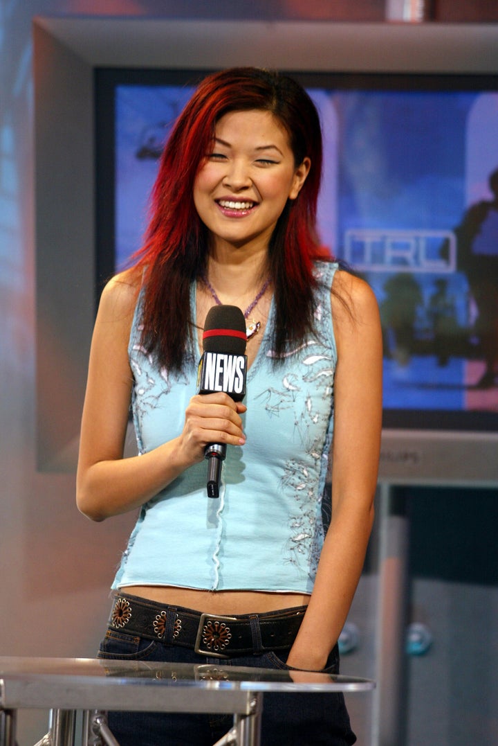 Suchin Pak during an appearance on "TRL" at MTV Studios in New York City. "Often, I chose to make the other person feel comfortable so that the moment would pass and I would just get through it," she said of dealing with racism as a young woman of color.