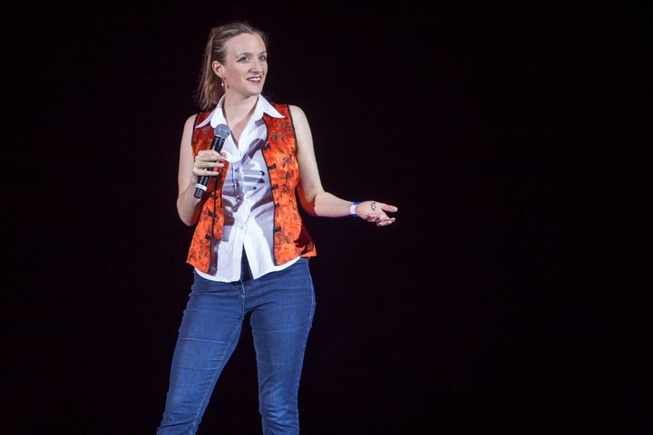 Kate Smurthwaite on stage