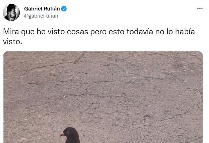 El tuit de Gabriel Rufián.