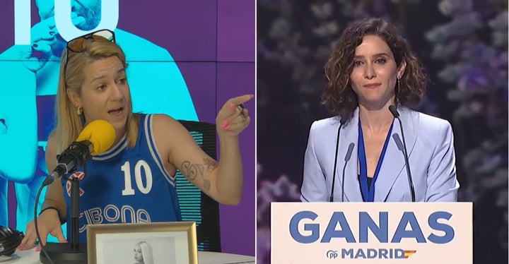Montaje de Henar Álvarez e Isabel Díaz Ayuso.