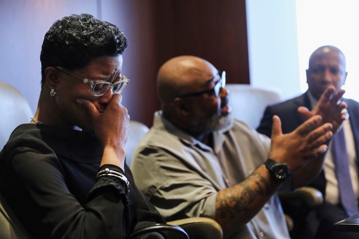 3 Women Found Dead In Chicago Senior Living Home Amid Heat Wave Weldarin Jackson, Sr., Center, Talks About Receiving The Call That His Mother Janice Reed Had Died, As His Wife, Edjoa Jackson, Left, Gets Emotional, Tuesday, May 24, 2022, In Chicago .