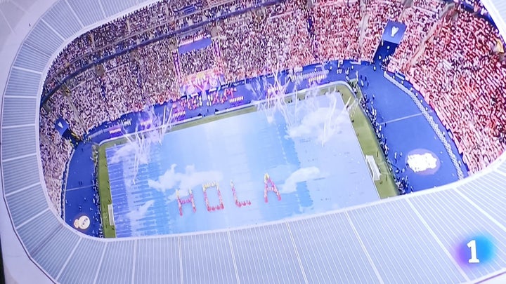 La imagen del Estadio de Francia, desde arriba.