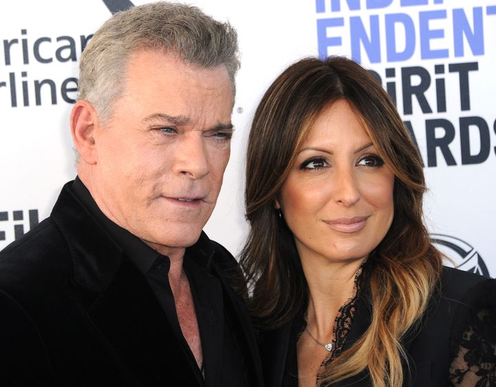 Ray Liotta and Jacy Nittolo arrive for the 2020 Film Independent Spirit Awards.