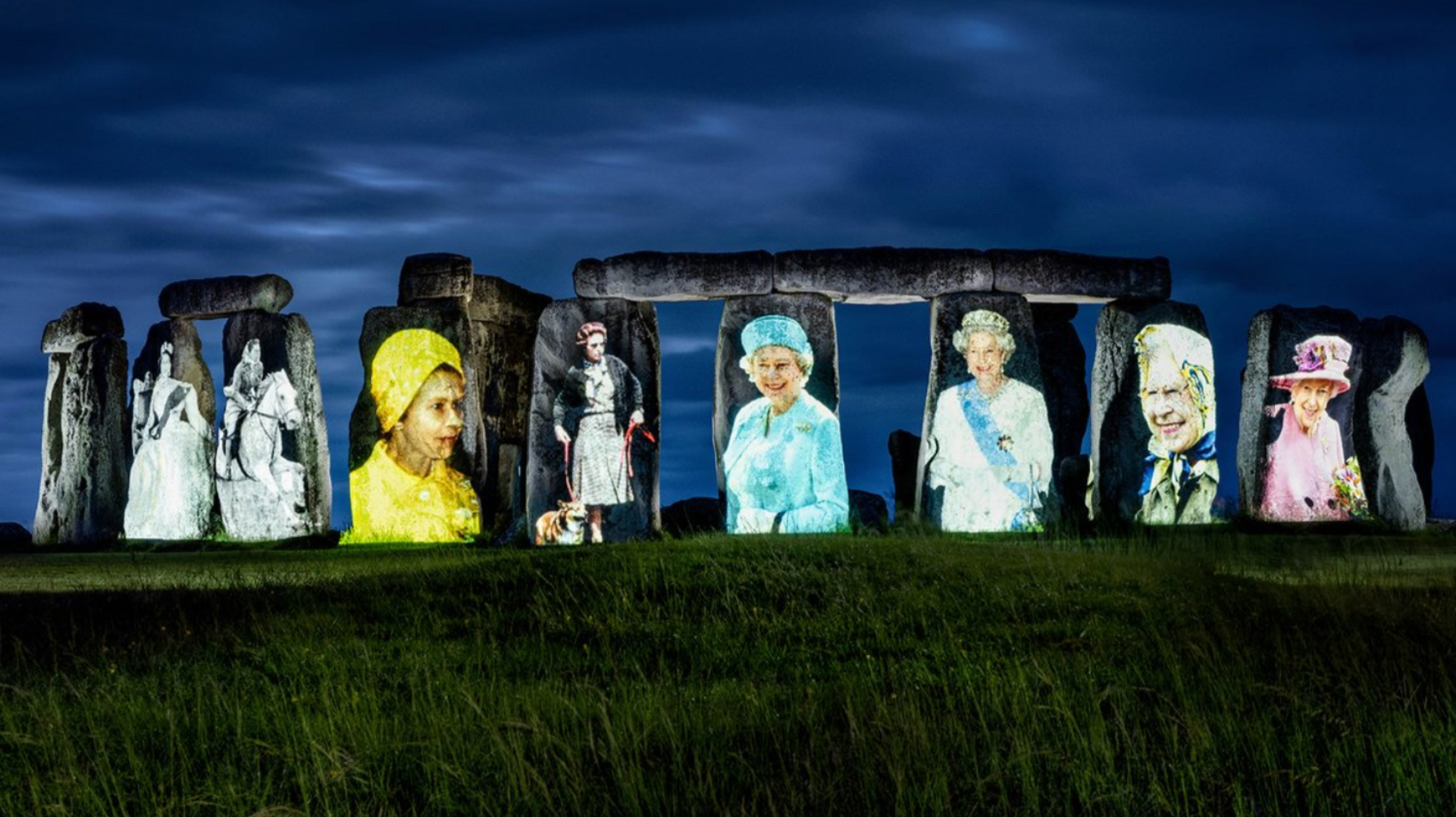 Stonehenge Is Now Covered In The Queen's Face And People Are Asking Why - Vimarsana News