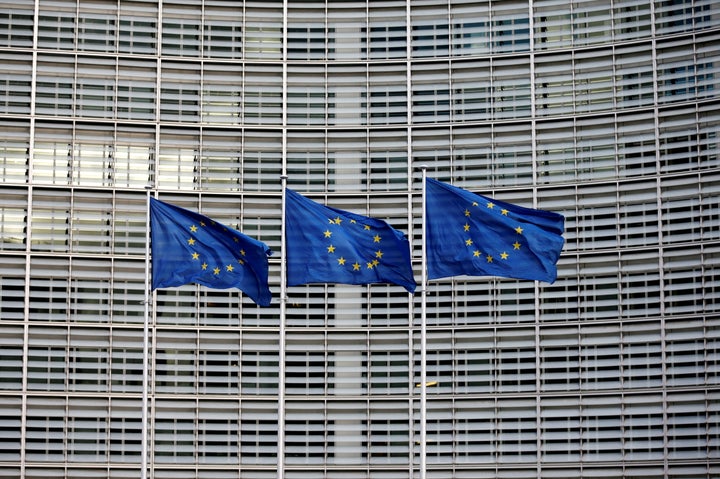  European Union flags flutter outside the EU Commission headquarters in Brussels, Belgium, January 18, 2018. REUTERS/Francois Lenoir/File Photo