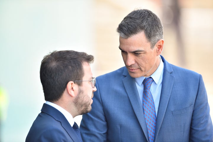 Sánchez charla con Aragonès en su último encuentro