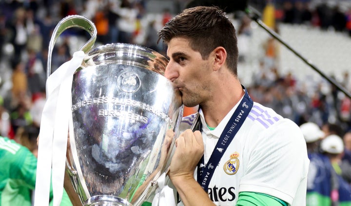 Thibaut Courtois durante la final de la Champions.