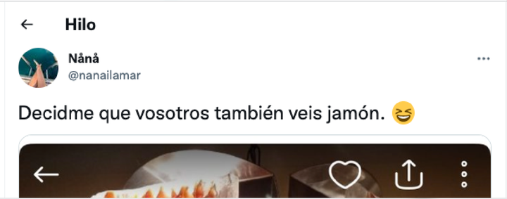El tuit viral con la foto de la lámpara.