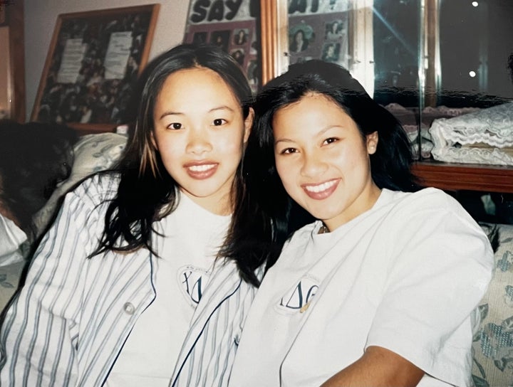 The author (left) with her sorority sister Liana Goh Brady.