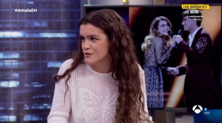 Amaia Romero en 'El Hormiguero'.