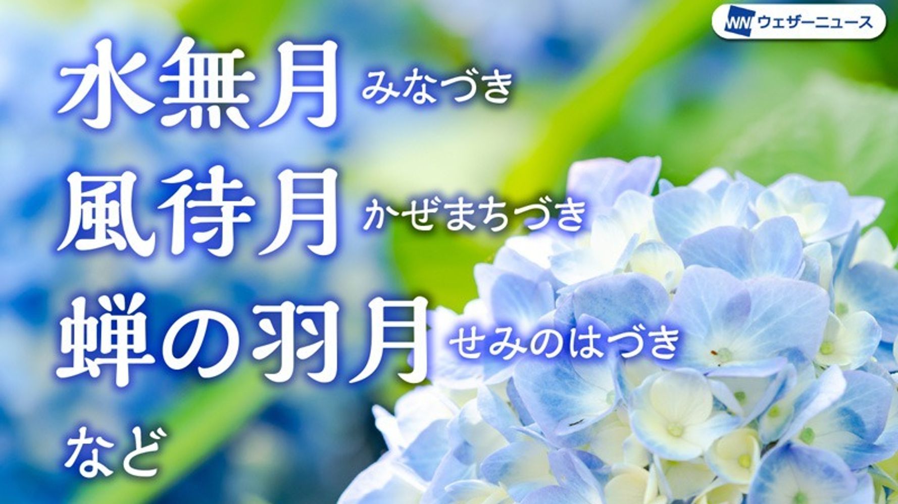 6月は雨が多いのに なぜ 水無月 なのか 6月の呼称 いくつ知ってる ハフポスト アートとカルチャー