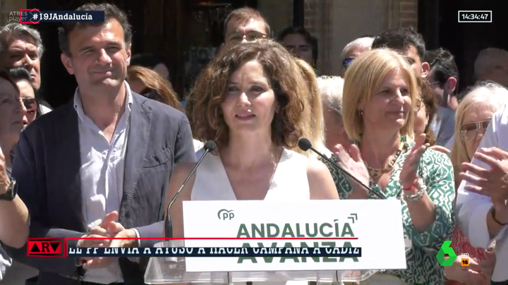 Isabel Díaz Ayuso, durante el acto en Andalucía.