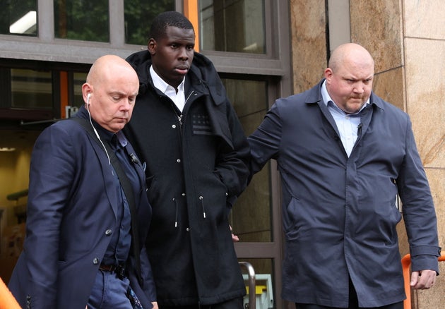 Kurt Zuma of West Ham United left Thames Magistrates' Court in London, UK on May 24, 2022. REUTERS / Matthew