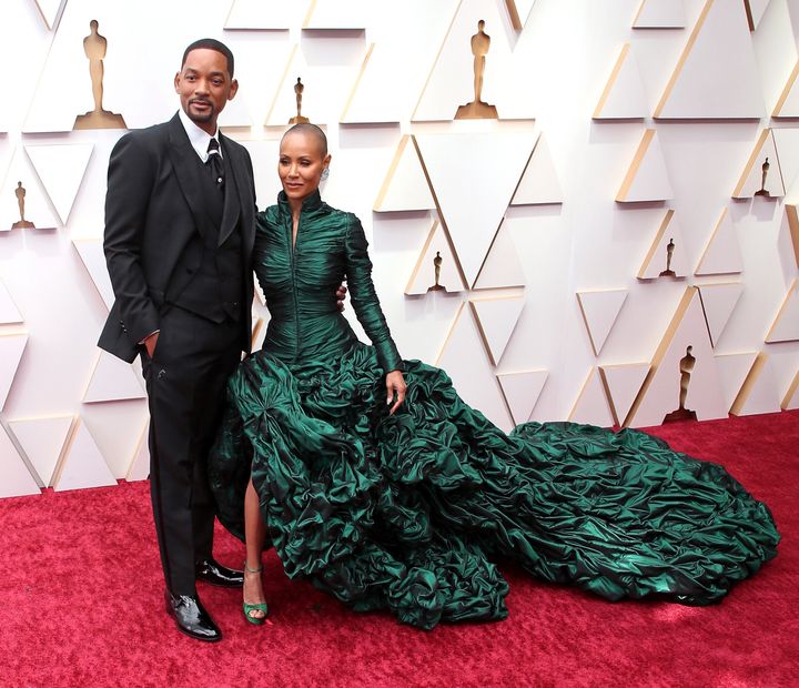 Will Smith and Jada Pinkett Smith on the Oscars red carpet earlier this year