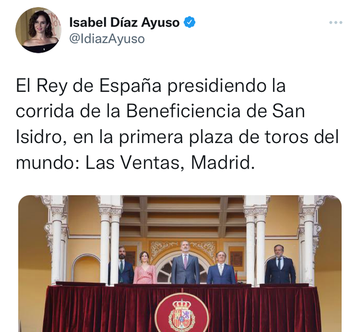 El tuit que borró Isabel Díaz Ayuso.