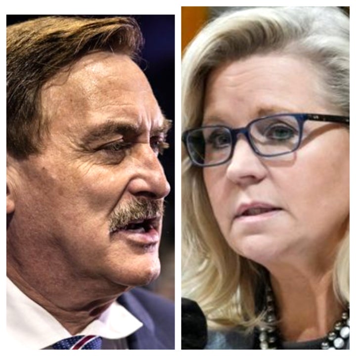 Mike Lindell and Liz Cheney