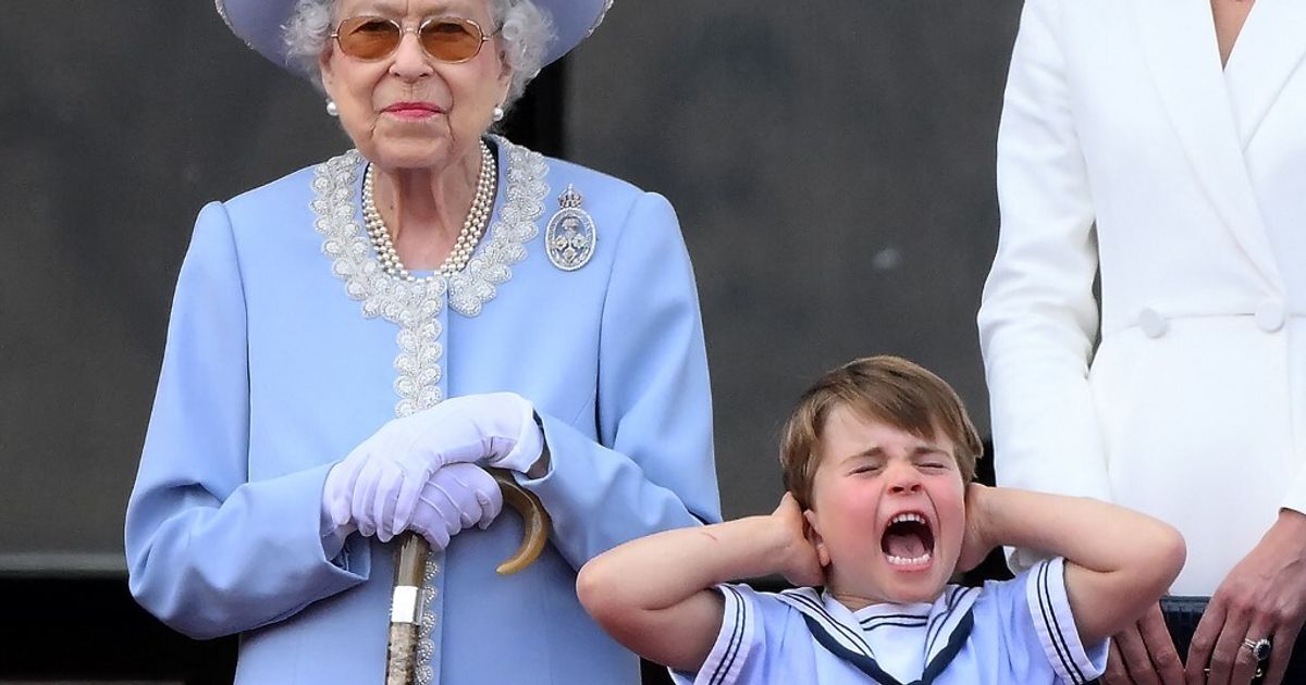 At the jubilee of Queen Elizabeth, Prince Louis apparently did not like the show