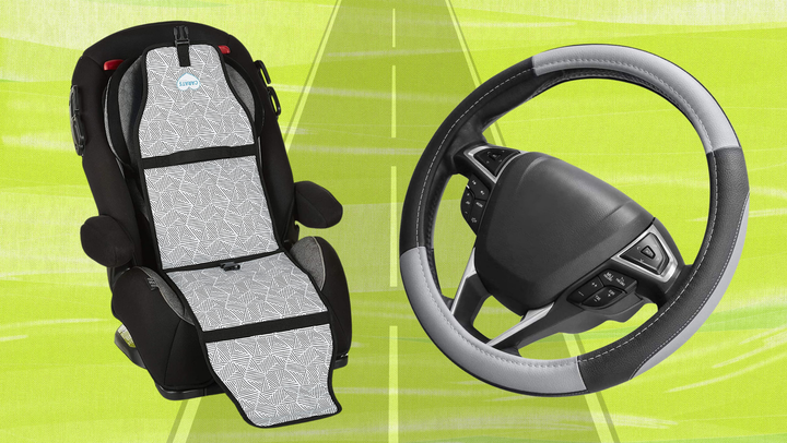 A <a href="https://www.amazon.com/Carats-Seat-Cooler-Baby-COOLTECH/dp/B07SJZ5M9G?tag=kristenadaway-20&ascsubtag=6298e0dbe4b07aa938975c16%2C-1%2C-1%2Cd%2C0%2C0%2Chp-fil-am%3D0%2C0%3A0%2C0%2C0%2C0" target="_blank" role="link" data-amazon-link="true" rel="sponsored" class=" js-entry-link cet-external-link" data-vars-item-name="Carats baby car seat cooler" data-vars-item-type="text" data-vars-unit-name="6298e0dbe4b07aa938975c16" data-vars-unit-type="buzz_body" data-vars-target-content-id="https://www.amazon.com/Carats-Seat-Cooler-Baby-COOLTECH/dp/B07SJZ5M9G?tag=kristenadaway-20&ascsubtag=6298e0dbe4b07aa938975c16%2C-1%2C-1%2Cd%2C0%2C0%2Chp-fil-am%3D0%2C0%3A0%2C0%2C0%2C0" data-vars-target-content-type="url" data-vars-type="web_external_link" data-vars-subunit-name="article_body" data-vars-subunit-type="component" data-vars-position-in-subunit="0">Carats baby car seat cooler</a> and an <a href="https://www.amazon.com/SEG-Direct-Microfiber-Steering-Universal/dp/B074PTBV2W?tag=kristenadaway-20&ascsubtag=6298e0dbe4b07aa938975c16%2C-1%2C-1%2Cd%2C0%2C0%2Chp-fil-am%3D0%2C0%3A0%2C0%2C0%2C0" target="_blank" role="link" data-amazon-link="true" rel="sponsored" class=" js-entry-link cet-external-link" data-vars-item-name="absorbent steering wheel cover" data-vars-item-type="text" data-vars-unit-name="6298e0dbe4b07aa938975c16" data-vars-unit-type="buzz_body" data-vars-target-content-id="https://www.amazon.com/SEG-Direct-Microfiber-Steering-Universal/dp/B074PTBV2W?tag=kristenadaway-20&ascsubtag=6298e0dbe4b07aa938975c16%2C-1%2C-1%2Cd%2C0%2C0%2Chp-fil-am%3D0%2C0%3A0%2C0%2C0%2C0" data-vars-target-content-type="url" data-vars-type="web_external_link" data-vars-subunit-name="article_body" data-vars-subunit-type="component" data-vars-position-in-subunit="1">absorbent steering wheel cover</a>.