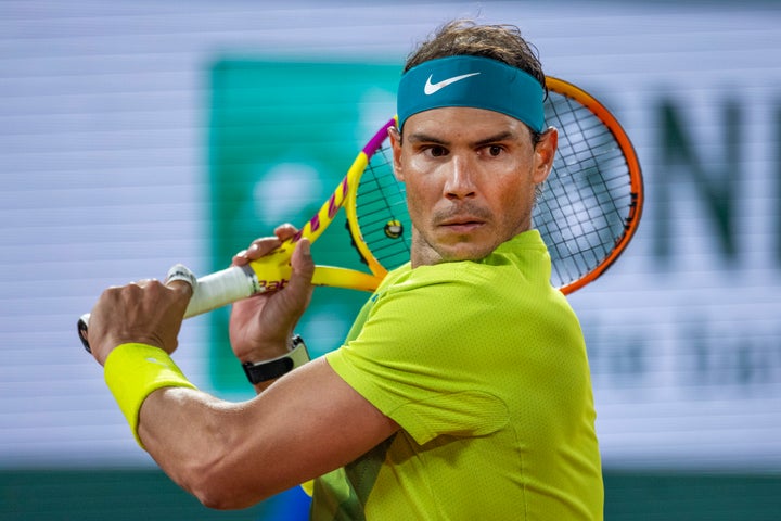 Rafa Nadal, durante el partido contra Djokovic.