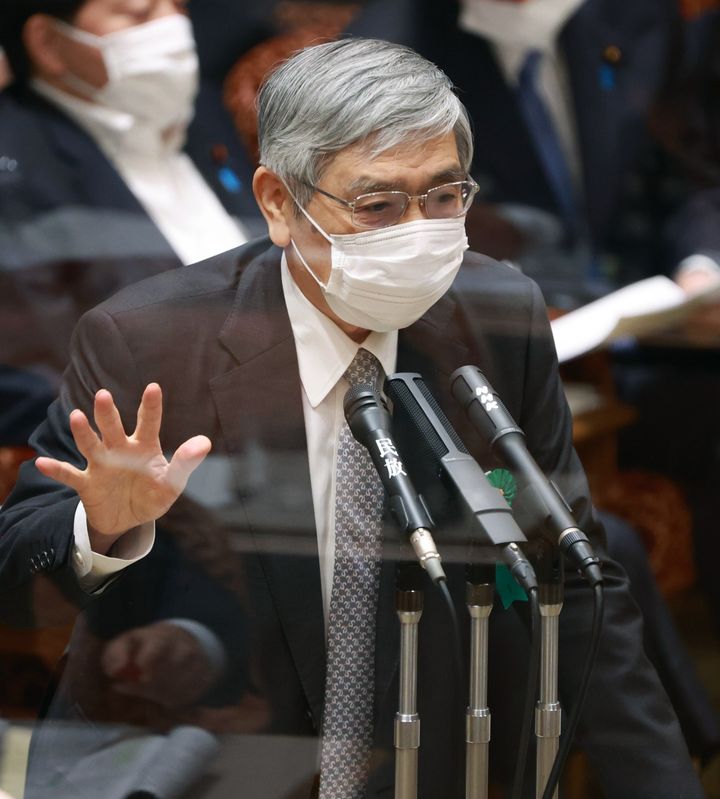 日本銀行の黒田東彦総裁（2022年5月30日撮影）