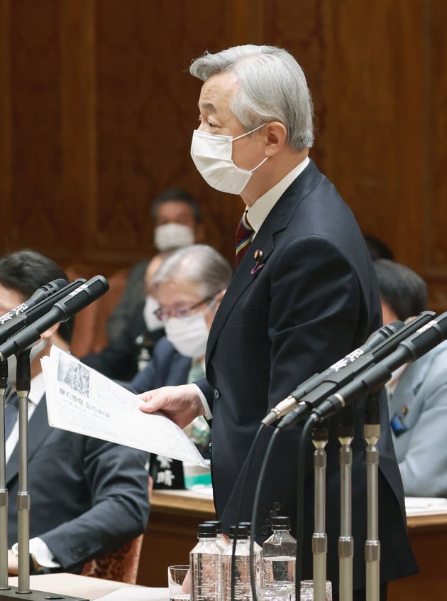 立憲民主党の白真勲氏（2022年3月22日撮影）