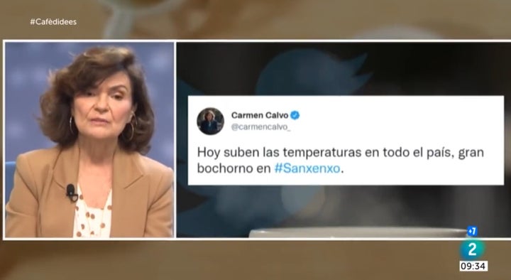 Carmen Calvo en TVE.