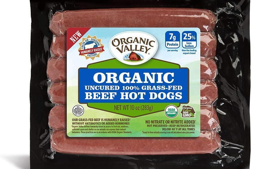 A healthy beef option: Organic Valley Uncured 100% Beef Hot Dogs