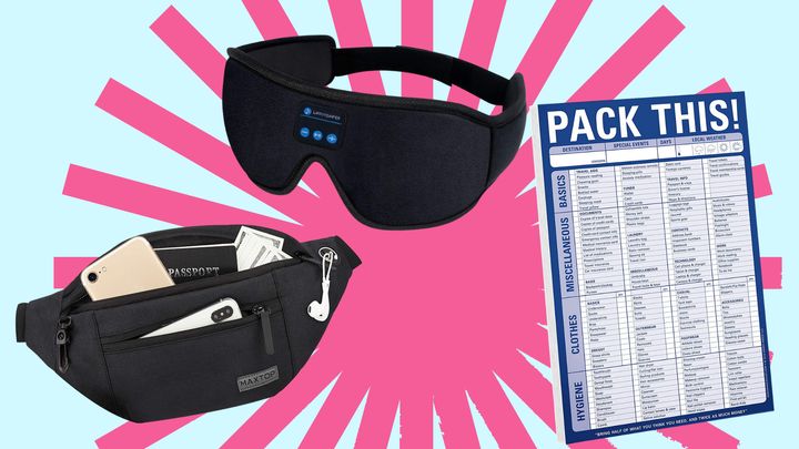 A fanny pack, Bluetooth sleep mask and packing list that'll make your travels easier.