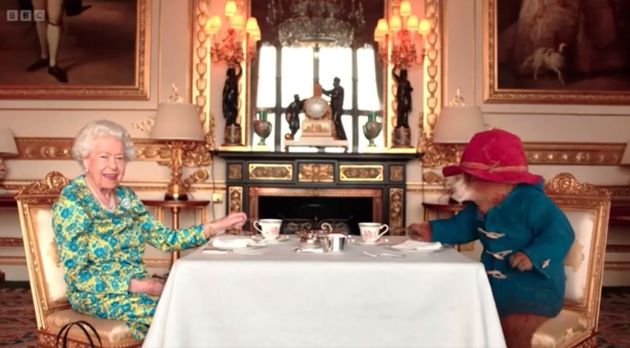 The Queen and Paddington ended the sketch with a musical moment