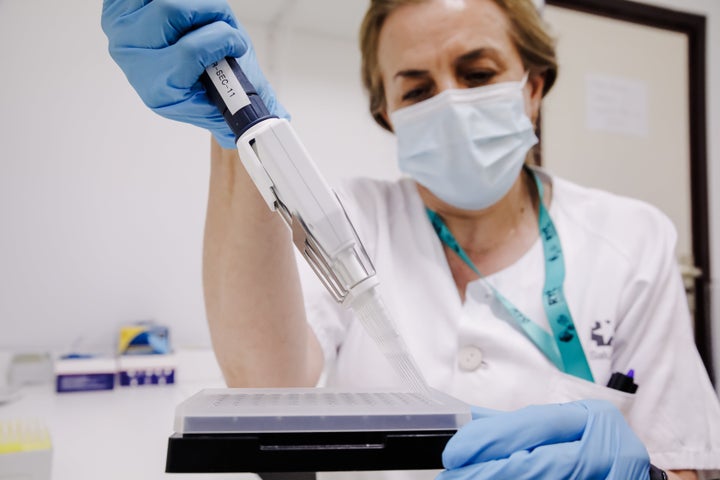 Pruebas PCR de viruela del mono.