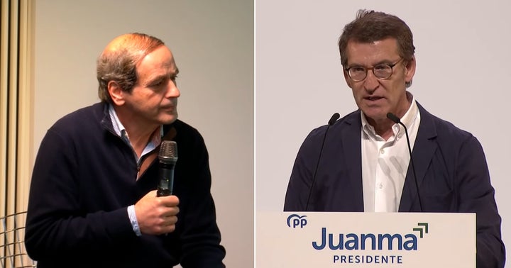 Montaje de Isaías Lafuente y Alberto Núñez Feijóo.