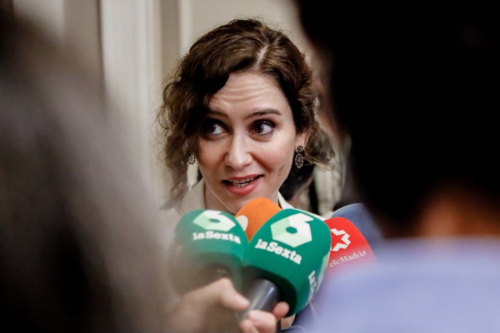 Isabel Díaz Ayuso, presidenta de la Comunidad de Madrid.